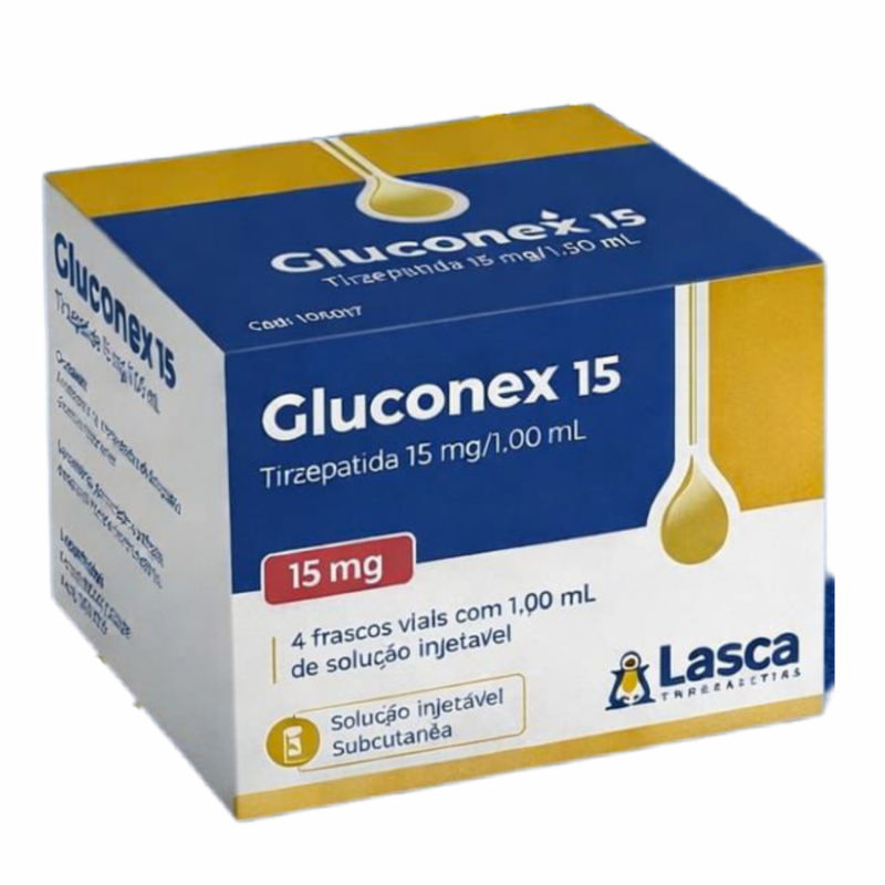 Gluconex 15mg — 4 Ampolas