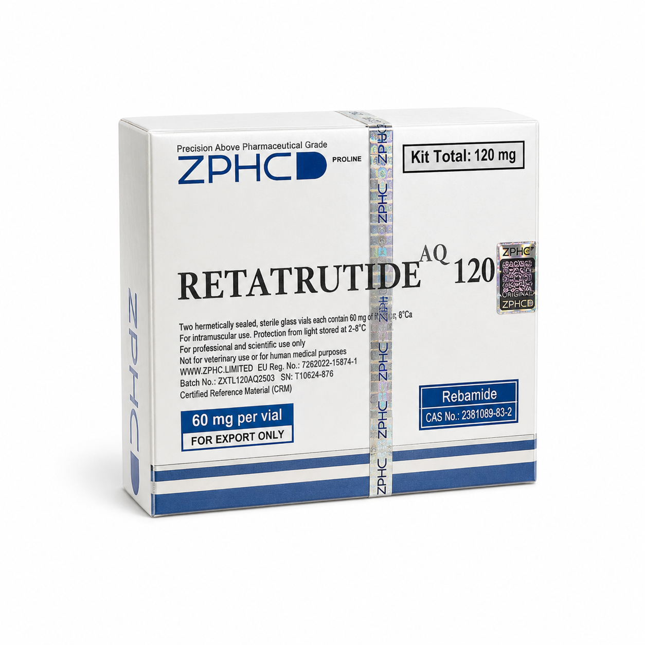 Retatrutida ZPHC 120mg — 2 Vials
